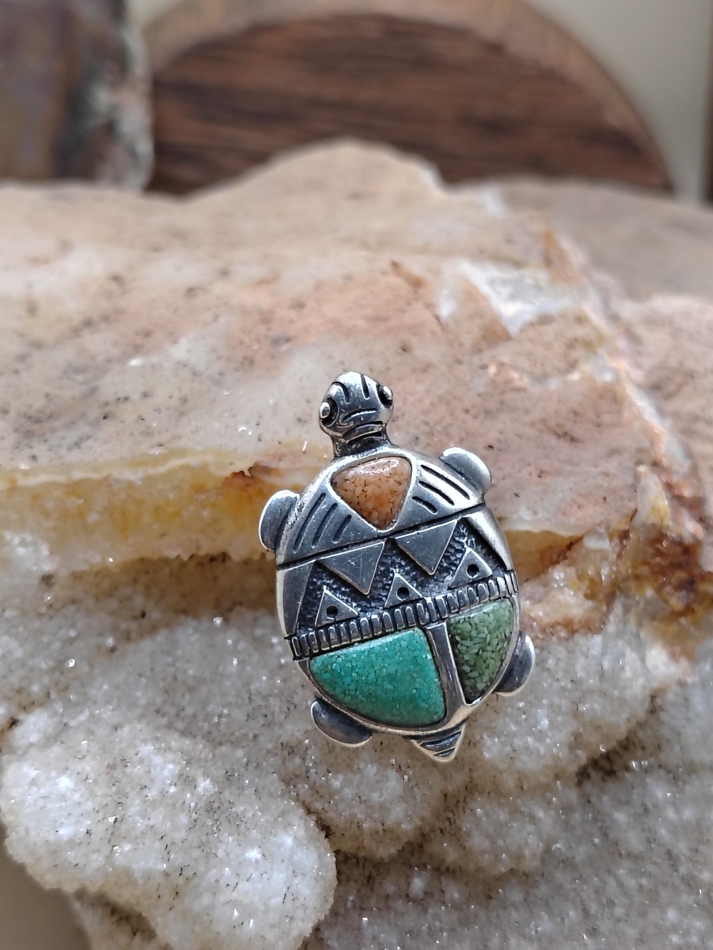 Carolyn Pollack Sterling Silver Turtle Pendant/Brooch